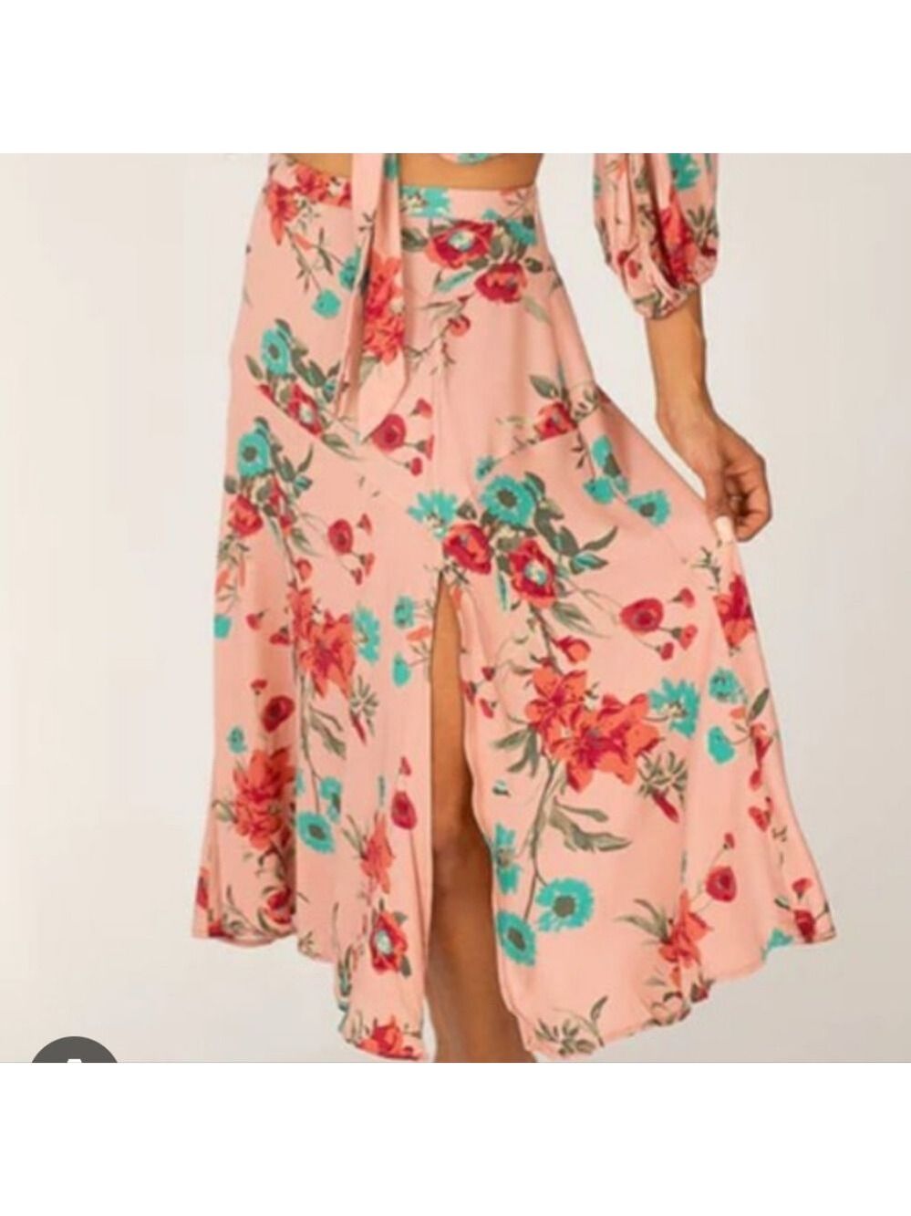 Joyfolie Olivia Skirt Dusty Floral Rose